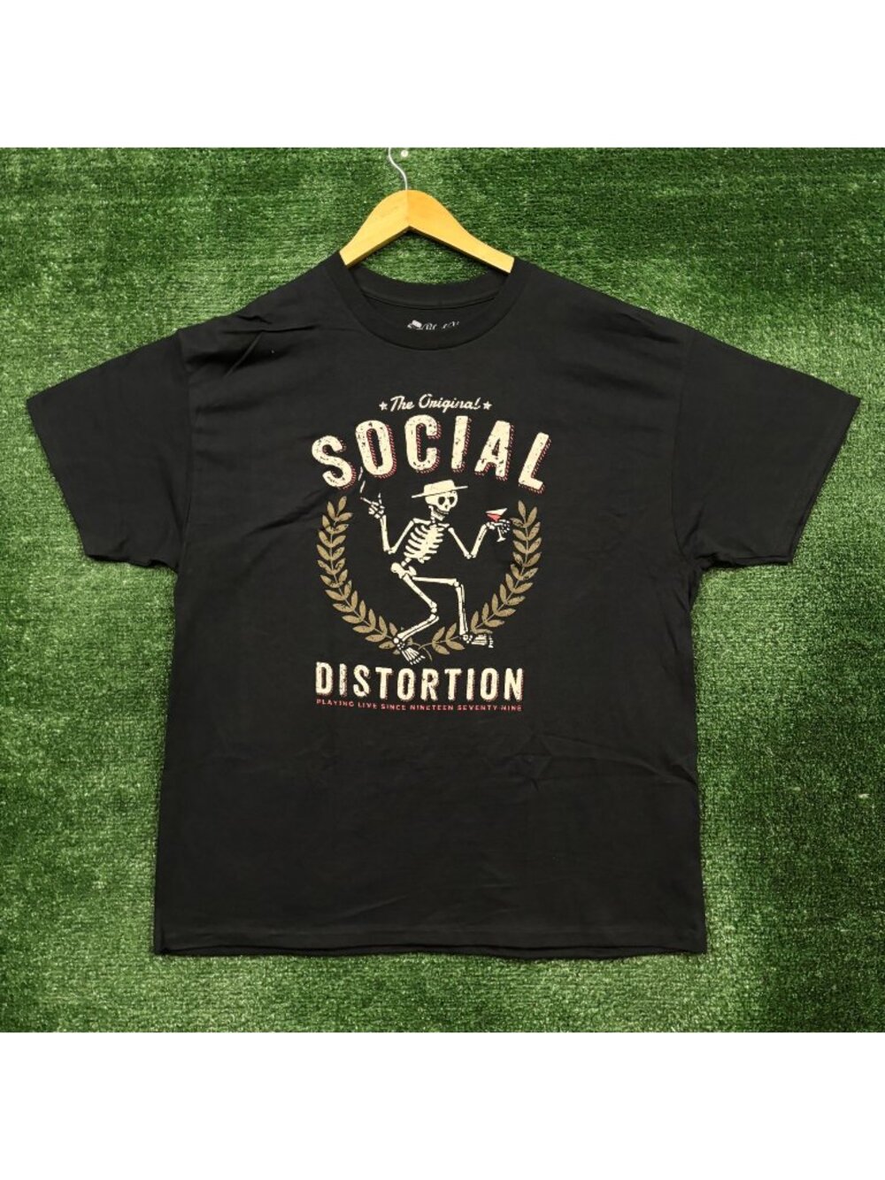 The Original Social Distortion Skelly Bad Habbits Punk Rock Band T-Shirt Size Ex